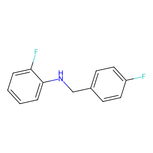 2-Fluoro-N-(4-fluorobenzyl)aniline structure