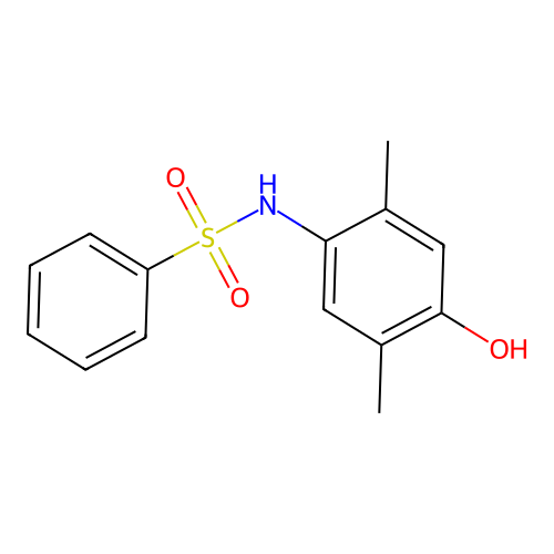 Benzenesulfonamide, N-(4-hydroxy-2,5-dimethylphenyl)- structure