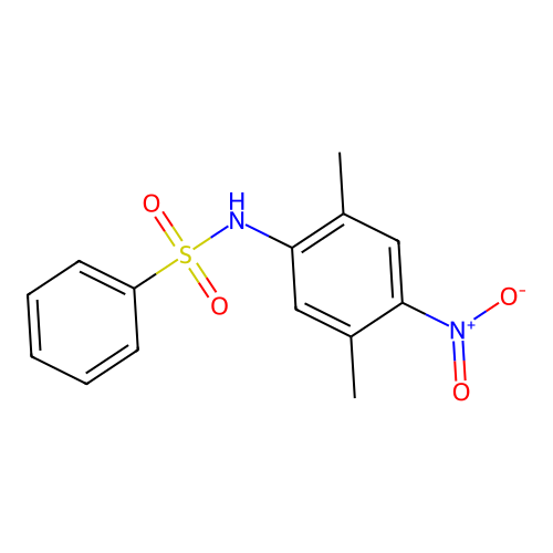 Benzenesulfonamide, N-(2,5-dimethyl-4-nitrophenyl)- structure