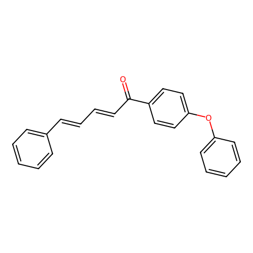 2,4-Pentadien-1-one, 1-(4-phenoxyphenyl)-5-phenyl- structure