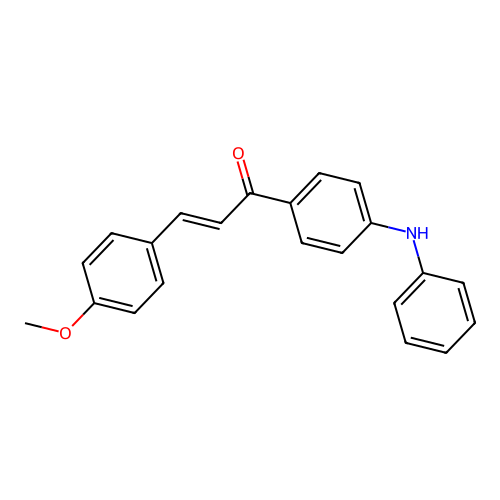 2-Propen-1-one, 3-(4-methoxyphenyl)-1-[4-(phenylamino)phenyl]- structure