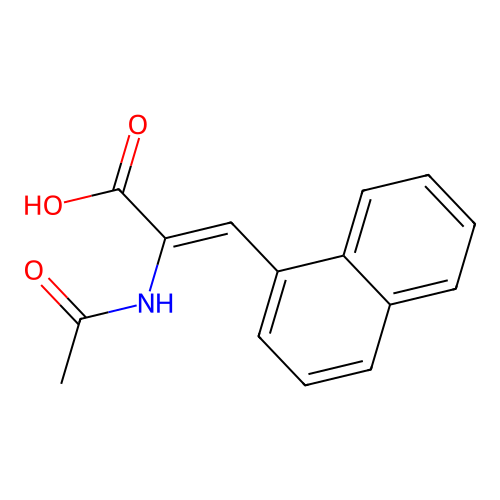 2-Propenoic acid, 2-(acetylamino)-3-(1-naphthalenyl)-, (Z)- structure
