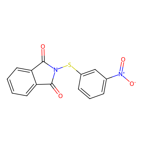 1H-Isoindole-1,3(2H)-dione, 2-[(3-nitrophenyl)thio]- structure