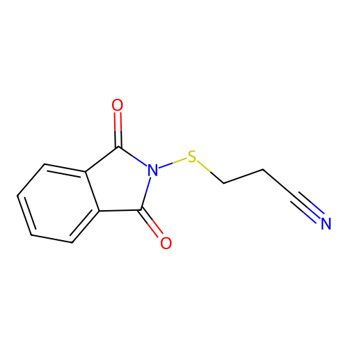 N-((2-Cyanoethyl)thio)phthalimide structure