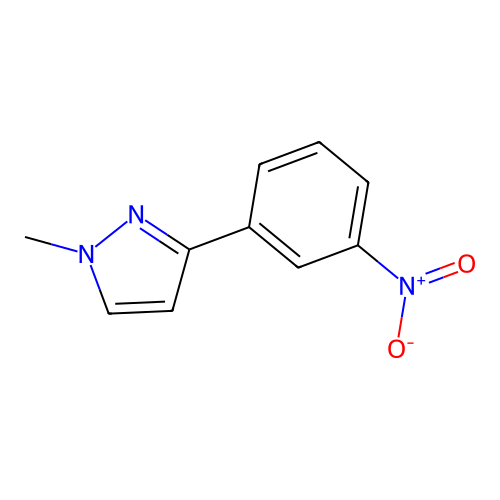 1-Methyl-3-(3-nitrophenyl)pyrazole structure