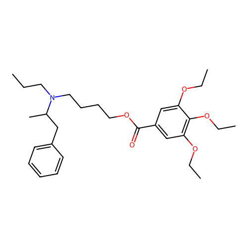 4-[(1-Phenylpropan-2-yl)(propyl)amino]butyl 3,4,5-triethoxybenzoate structure