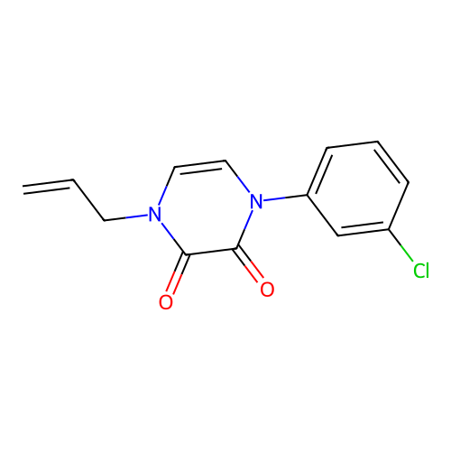 1-(3-Chlorophenyl)-4-(prop-2-en-1-yl)-1,2,3,4-tetrahydropyrazine-2,3-dione structure