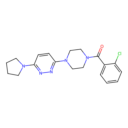 3-[4-(2-Chlorobenzoyl)piperazin-1-YL]-6-(pyrrolidin-1-YL)pyridazine structure