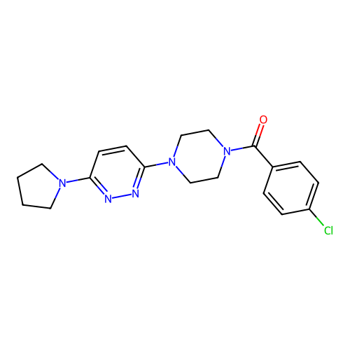 3-[4-(4-Chlorobenzoyl)piperazin-1-YL]-6-(pyrrolidin-1-YL)pyridazine structure