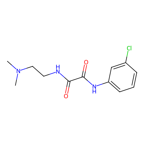 N1-(3-chlorophenyl)-N2-(2-(dimethylamino)ethyl)oxalamide structure