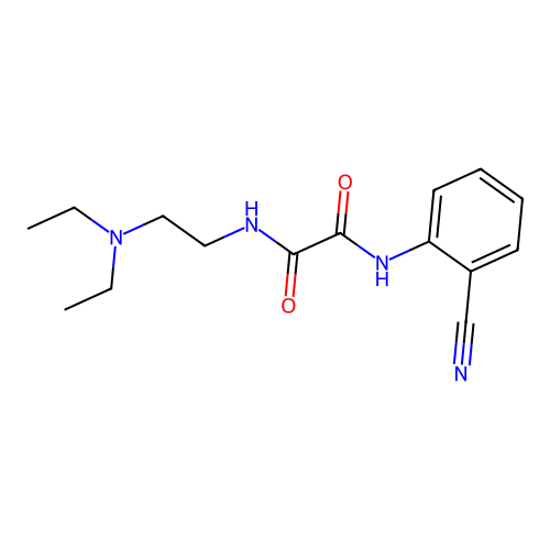 N1-(2-cyanophenyl)-N2-(2-(diethylamino)ethyl)oxalamide structure