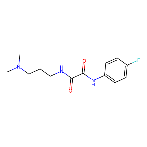 N1-(3-(dimethylamino)propyl)-N2-(4-fluorophenyl)oxalamide structure