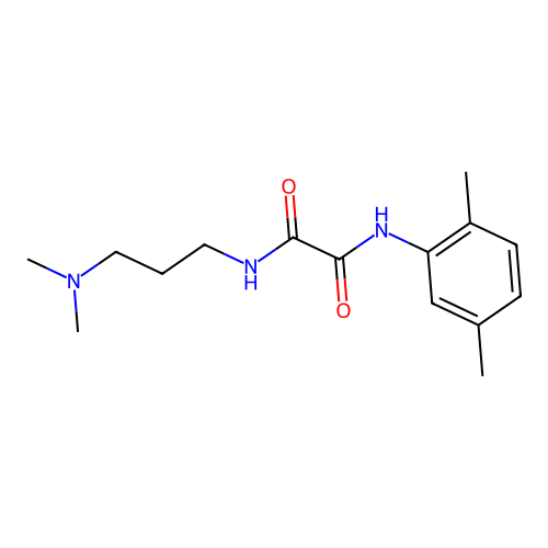N-[3-(dimethylamino)propyl]-N'-(2,5-dimethylphenyl)oxamide structure