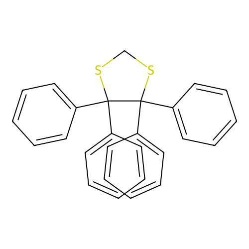 4,4,5,5-Tetraphenyl-1,3-dithiolane structure