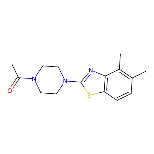 1-(4-(4,5-Dimethylbenzo[d]thiazol-2-yl)piperazin-1-yl)ethanone structure