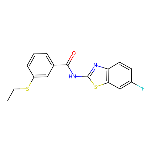 3-(ethylthio)-N-(6-fluorobenzo[d]thiazol-2-yl)benzamide structure