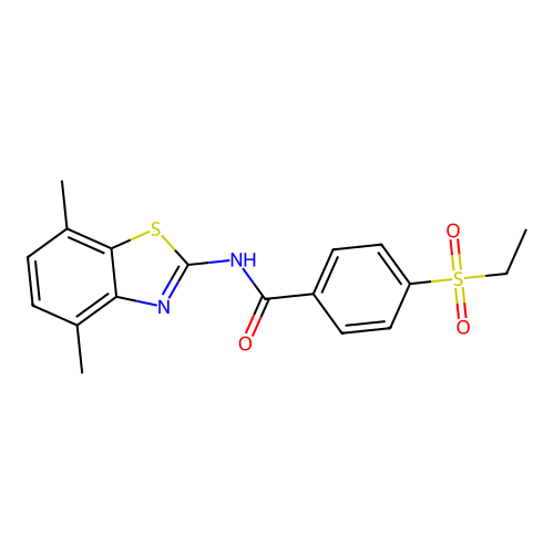 N-(4,7-dimethylbenzo[d]thiazol-2-yl)-4-(ethylsulfonyl)benzamide structure