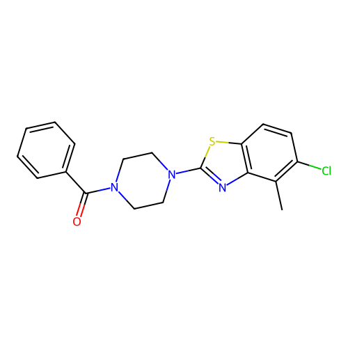 (4-(5-Chloro-4-methylbenzo[d]thiazol-2-yl)piperazin-1-yl)(phenyl)methanone structure