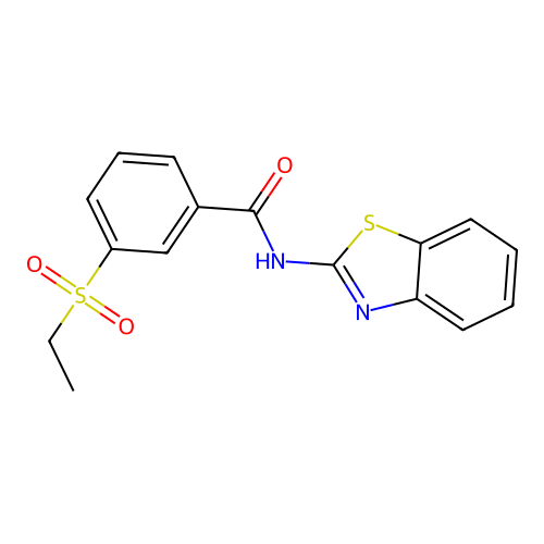 N-(benzo[d]thiazol-2-yl)-3-(ethylsulfonyl)benzamide structure