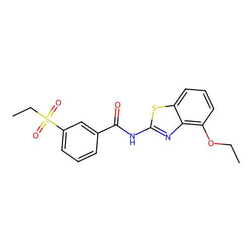 N-(4-ethoxybenzo[d]thiazol-2-yl)-3-(ethylsulfonyl)benzamide structure