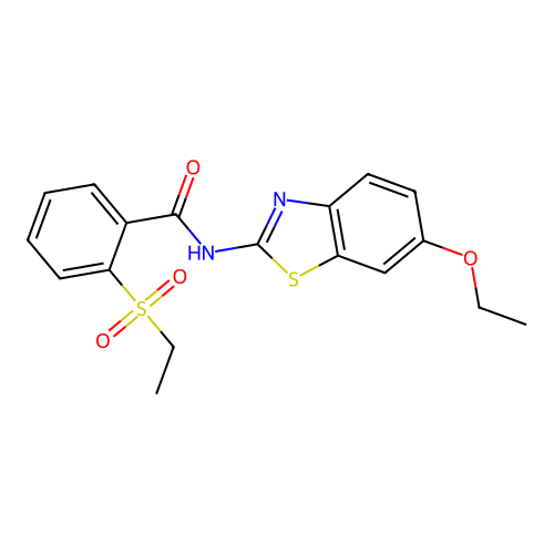 N-(6-ethoxybenzo[d]thiazol-2-yl)-2-(ethylsulfonyl)benzamide structure
