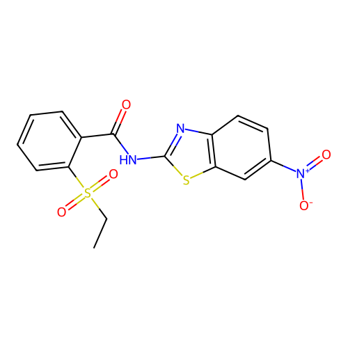 2-(ethylsulfonyl)-N-(6-nitrobenzo[d]thiazol-2-yl)benzamide structure