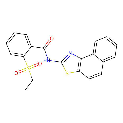 2-(ethanesulfonyl)-N-{naphtho[1,2-d][1,3]thiazol-2-yl}benzamide structure