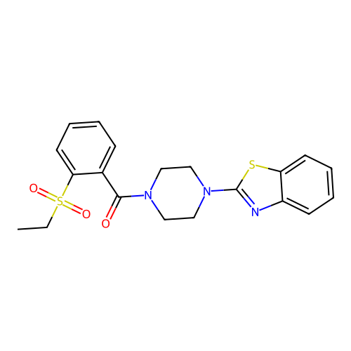 (4-(Benzo[d]thiazol-2-yl)piperazin-1-yl)(2-(ethylsulfonyl)phenyl)methanone structure