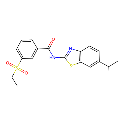 3-(ethylsulfonyl)-N-(6-isopropylbenzo[d]thiazol-2-yl)benzamide structure