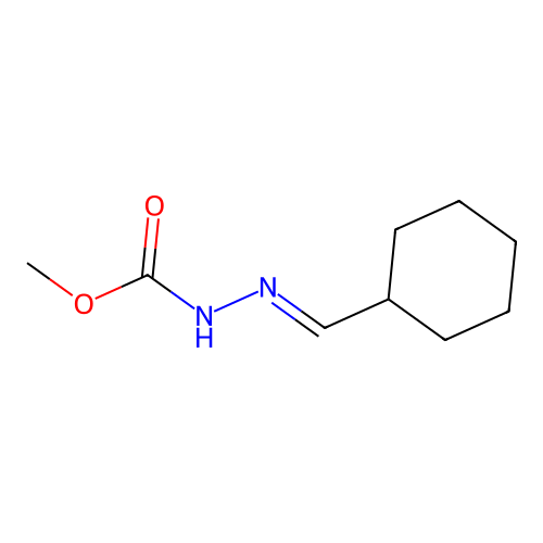 Hydrazinecarboxylic acid, (cyclohexylmethylene)-, methyl ester structure