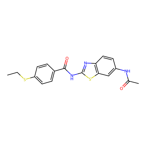 N-(6-acetamidobenzo[d]thiazol-2-yl)-4-(ethylthio)benzamide structure