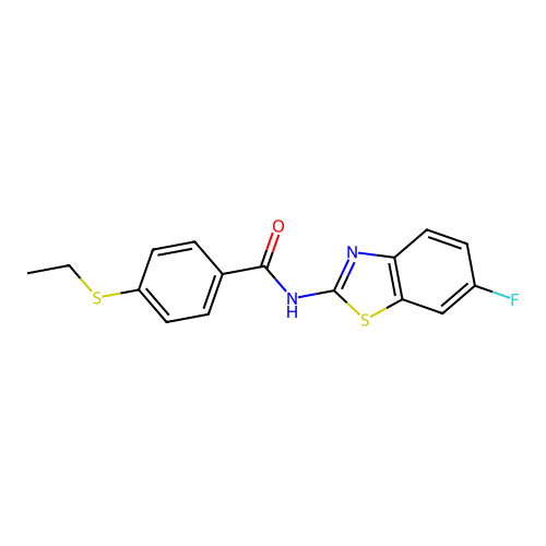 4-(ethylthio)-N-(6-fluorobenzo[d]thiazol-2-yl)benzamide structure