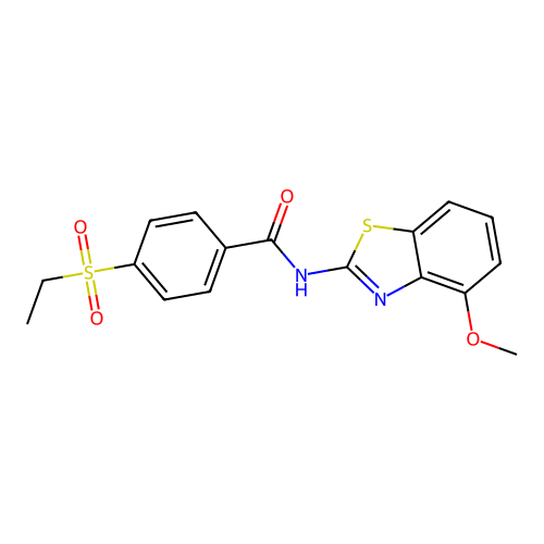 4-(ethylsulfonyl)-N-(4-methoxybenzo[d]thiazol-2-yl)benzamide structure