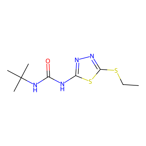 1-(Tert-butyl)-3-(5-(ethylthio)-1,3,4-thiadiazol-2-yl)urea structure