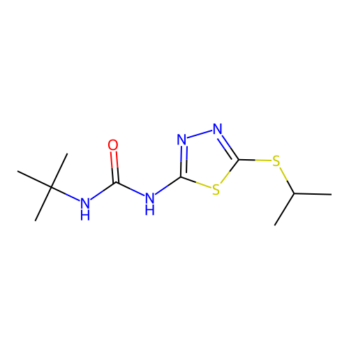 1-(Tert-butyl)-3-(5-(isopropylthio)-1,3,4-thiadiazol-2-yl)urea structure