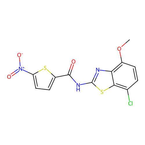 N-(7-chloro-4-methoxybenzo[d]thiazol-2-yl)-5-nitrothiophene-2-carboxamide structure