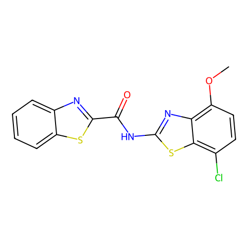 N-(7-chloro-4-methoxybenzo[d]thiazol-2-yl)benzo[d]thiazole-2-carboxamide structure