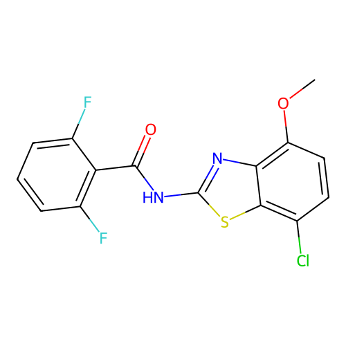 N-(7-chloro-4-methoxybenzo[d]thiazol-2-yl)-2,6-difluorobenzamide structure