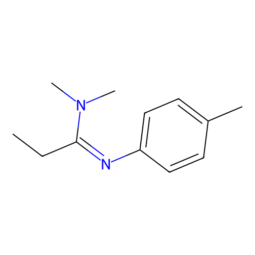 N,N-Dimethyl-N'-(4-methylphenyl)-propionamidine structure