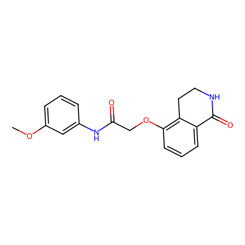 N-(3-methoxyphenyl)-2-((1-oxo-1,2,3,4-tetrahydroisoquinolin-5-yl)oxy)acetamide structure