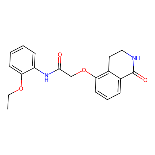 N-(2-ethoxyphenyl)-2-[(1-oxo-3,4-dihydro-2H-isoquinolin-5-yl)oxy]acetamide structure