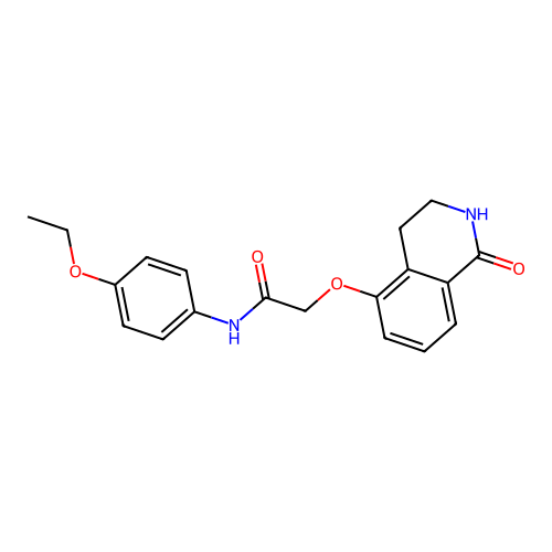 N-(4-ethoxyphenyl)-2-((1-oxo-1,2,3,4-tetrahydroisoquinolin-5-yl)oxy)acetamide structure