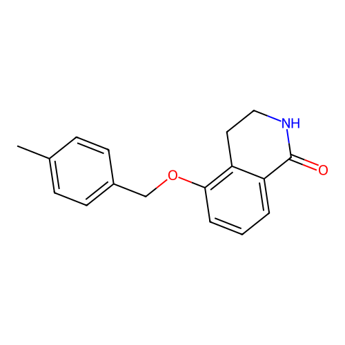 5-((4-methylbenzyl)oxy)-3,4-dihydroisoquinolin-1(2H)-one structure