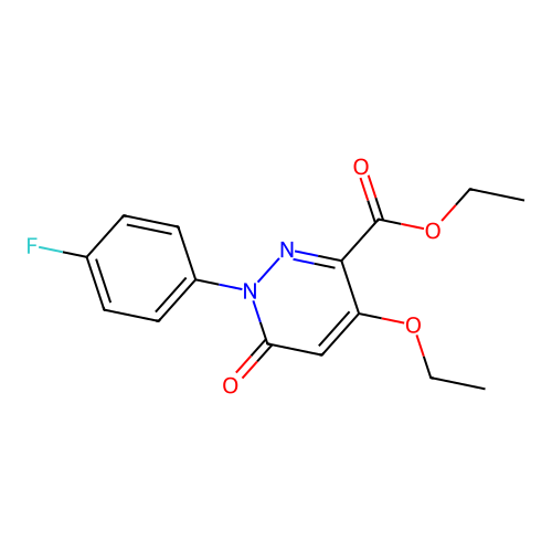 Ethyl 4-ethoxy-1-(4-fluorophenyl)-6-oxo-1,6-dihydropyridazine-3-carboxylate structure