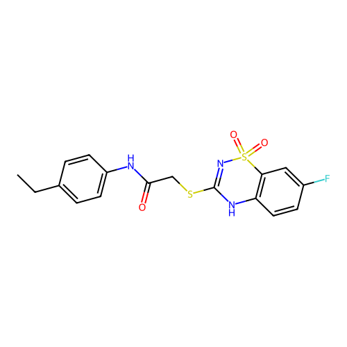 N-(4-ethylphenyl)-2-[(7-fluoro-1,1-dioxo-4H-1 structure
