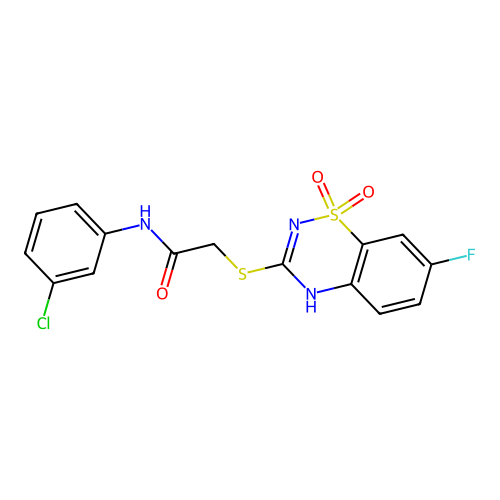 N-(3-chlorophenyl)-2-[(7-fluoro-1,1-dioxo-4H-1 structure