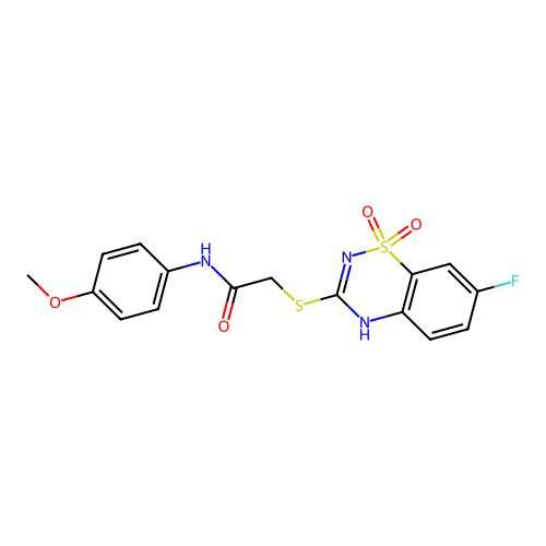 2-[(7-fluoro-1,1-dioxo-4H-1 structure