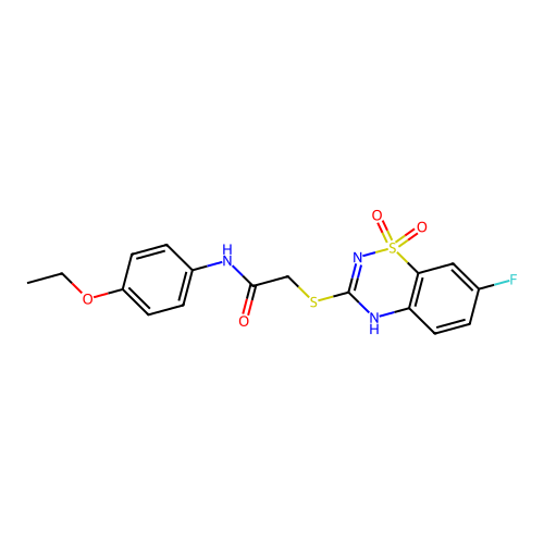 N-(4-ethoxyphenyl)-2-[(7-fluoro-1,1-dioxo-4H-1 structure