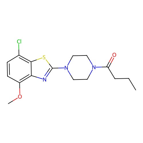 1-(4-(7-Chloro-4-methoxybenzo[d]thiazol-2-yl)piperazin-1-yl)butan-1-one structure