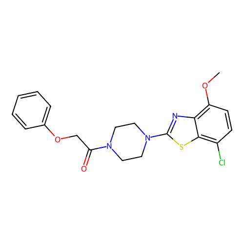 1-(4-(7-Chloro-4-methoxybenzo[d]thiazol-2-yl)piperazin-1-yl)-2-phenoxyethanone structure